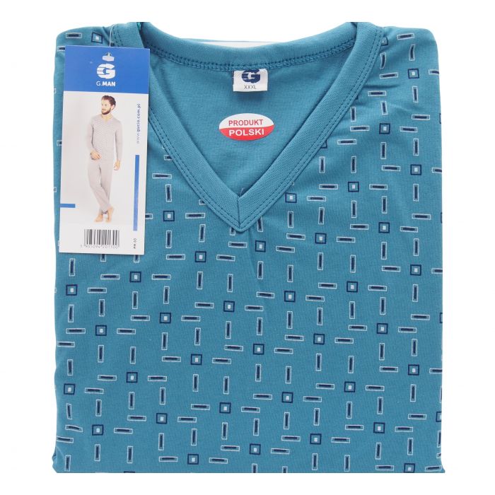DUŻA PIŻAMA MĘSKA POLSKA 100% BAWEŁNY DŁUGI RĘKAW 3XL 5-31