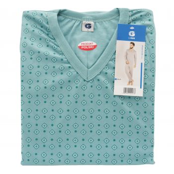 DUŻA PIŻAMA MĘSKA POLSKA 100% BAWEŁNY DŁUGI RĘKAW 3XL 5-33
