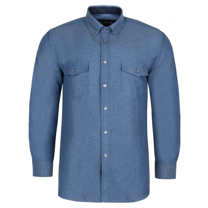 JEANSOWA KOSZULA MĘSKA A'LA JEANS DWIE KIESZENIE DŁUGI RĘKAW XL 42/43