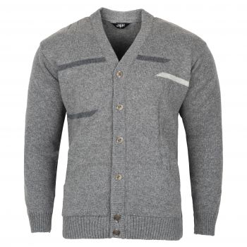 ROZPINANY SWETER MĘSKI SZARY NA GUZIKI ROZ.M SW867