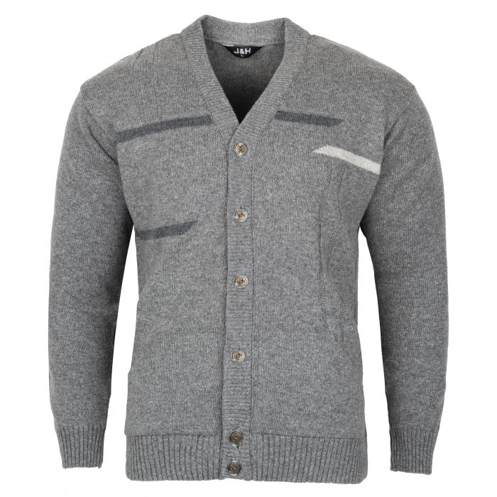 ROZPINANY SWETER MĘSKI SZARY NA GUZIKI ROZ.M SW867