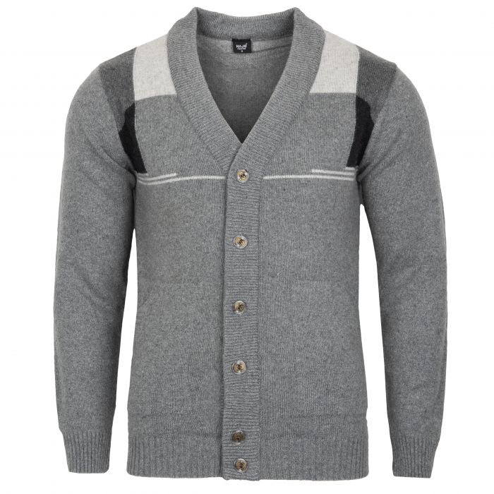 ROZPINANY SWETER MĘSKI SZARY NA GUZIKI ROZ.M SW847