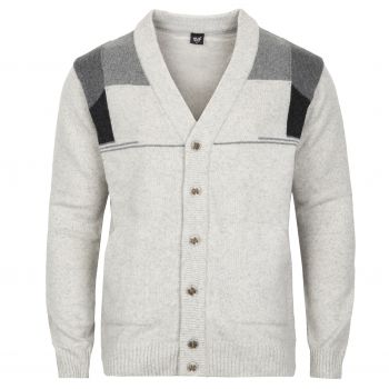 ROZPINANY SWETER MĘSKI JASNY SZARY NA GUZIKI XL SW846