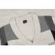 ROZPINANY SWETER MĘSKI JASNY SZARY NA GUZIKI XL SW846