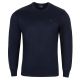 SWETER MĘSKI POD SZYJĘ GRANATOWY GŁADKI XL SW761