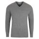 SWETER MĘSKI STALOWY JEDNOKOLOROWY W SEREK SZETLAND ROZ.L SW525