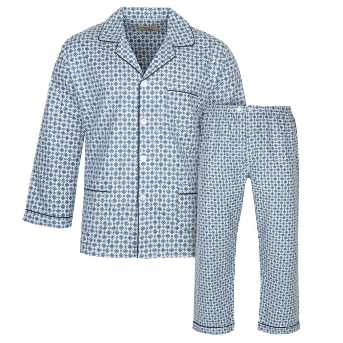 DUŻA PIŻAMA MĘSKA FLANELOWA ROZPINANA 4XL E101
