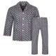 PIŻAMA MĘSKA FLANELOWA ROZPINANA BAWEŁNA 3XL E102