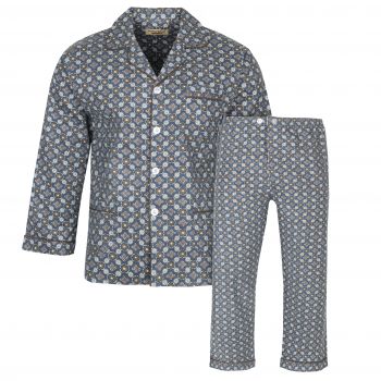 PIŻAMA MĘSKA FLANELOWA ROZPINANA BAWEŁNA XL E104