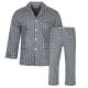 PIŻAMA MĘSKA FLANELOWA ROZPINANA BAWEŁNA 3XL E104