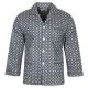 PIŻAMA MĘSKA FLANELOWA ROZPINANA BAWEŁNA 3XL E104