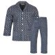PIŻAMA MĘSKA FLANELOWA ROZPINANA BAWEŁNA XL E105