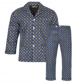 PIŻAMA MĘSKA FLANELOWA ROZPINANA BAWEŁNA XL E105