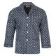 PIŻAMA MĘSKA FLANELOWA ROZPINANA BAWEŁNA 3XL E105