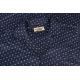 PIŻAMA MĘSKA ROZPINANA RAYON GRANATOWA WE WZORKI 3XL FR6