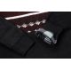 SWETER MĘSKI CIEPŁY NA POLARZE BORDOWO CZARNY WE WZORY 3XL SW734