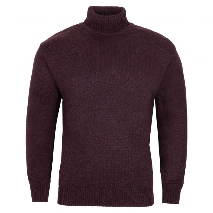 GOLF MĘSKI WEŁNIANY SWETER BORDOWY XXL SW917