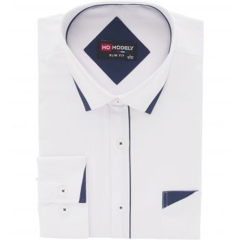 BIAŁA KOSZULA MĘSKA ELEGANCKA DO GARNITURU DŁUGI RĘKAW ROZ.L 41/42 M22