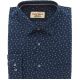 DUŻA GRANATOWA KOSZULA MĘSKA WE WZORY 100% BAWEŁNY 6XL 50/51 FW161