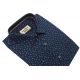 DUŻA GRANATOWA KOSZULA MĘSKA WE WZORY 100% BAWEŁNY 6XL 50/51 FW161