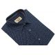 DUŻA GRANATOWA KOSZULA MĘSKA DROBNE WZORY 100% BAWEŁNY 5XL 49/50 FW162