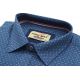 DUŻA KOSZULA MĘSKA GRANAT JAŚNIEJSZY WE WZORY 100% BAWEŁNY 4XL 47/48 FW164