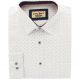 DUŻA BIAŁA KOSZULA MĘSKA WE WZORY 100% BAWEŁNY 5XL 49/50 FW165