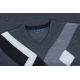 SWETER MĘSKI WEŁNIANY W SEREK JEANSOWY ROMBY ROZ.L SW866