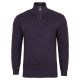 SWETER MĘSKI WEŁNIANY NIEBIESKI ROZSUWANY PÓŁ SUWAK GŁADKI XL SW918