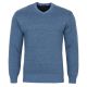 SWETER MĘSKI NIEBIESKI WEŁNIANY W SEREK GŁADKI ROZ.L SW923