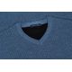 SWETER MĘSKI NIEBIESKI WEŁNIANY W SEREK GŁADKI ROZ.L SW923
