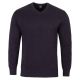 SWETER MĘSKI FIOLETOWY ŚLIWKA WEŁNIANY W SEREK GŁADKI XXL SW924