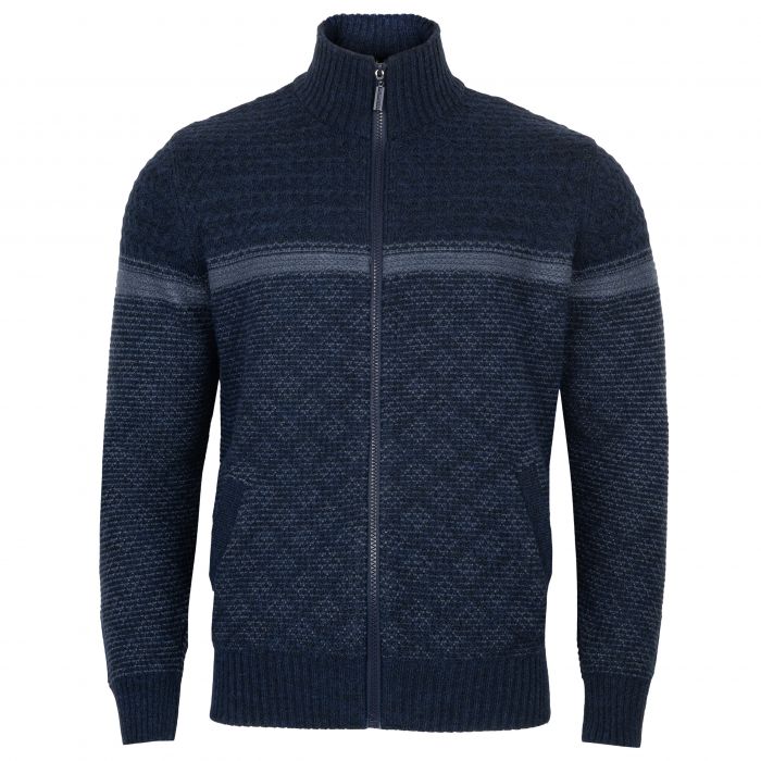 SWETER MĘSKI WEŁNIANY NA SUWAK GRANATOWY ROZSUWANY ROZPINANY ROZ.L SW957