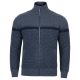 SWETER MĘSKI WEŁNIANY NA SUWAK JEANSOWY ROZSUWANY ROZPINANY ROZ.L SW958