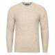 SWETER MĘSKI BEŻOWY WEŁNIANY POD SZYJĘ WARKOCZE ROZ.L SW942