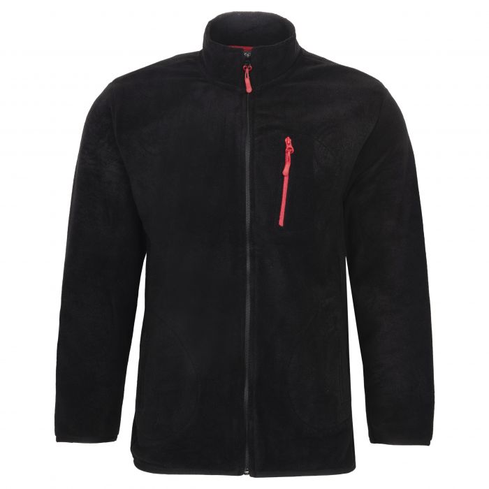 BLUZA POLAR MĘSKI CZARNY NA SUWAK Z KIESZENIAMI ROZSUWANY ROZ.L PB2