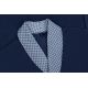 SZLAFROK MĘSKI CIENKI BAWEŁNIANY GRANATOWY POLSKI XXL A152