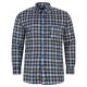 FLANELOWA KOSZULA MĘSKA KONESER W KRATKĘ 100% BAWEŁNY 3XL 45/46 KF11
