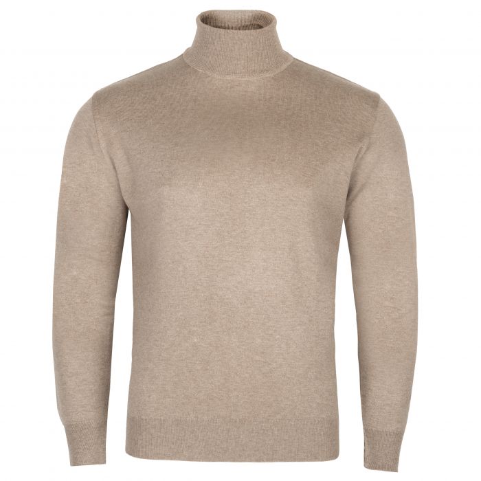 GOLF MĘSKI WEŁNIANY BEŻOWY SWETER CIENKI ROZ.M SW41
