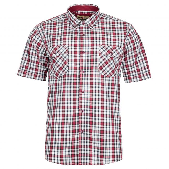 KOSZULA MĘSKA W KRATKĘ 100% BAWEŁNY DWIE KIESZENIE ROZ.L 41/42 FS208KR