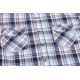 KOSZULA MĘSKA W KRATKĘ 100% BAWEŁNY DWIE KIESZENIE ROZ.L 41/42 FS209KR