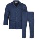 PIŻAMA MĘSKA ROZPINANA RAYON GRANATOWA WE WZORKI XXL FR10