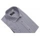 KOSZULA MĘSKA BEŻOWA KRATKA NA KRÓTKI RĘKAW REGULAR 39/40 KW97KR
