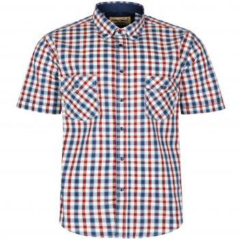 DUŻA KOSZULA SPORTOWA MĘSKA W KRATKĘ 100% BAWEŁNY 6XL 50/51 FS158KR
