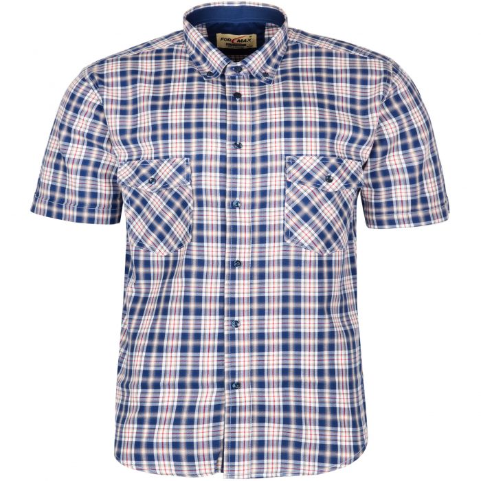 DUŻA KOSZULA SPORTOWA MĘSKA W KRATKĘ 100% BAWEŁNY 6XL 50/51 FS159KR