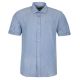 KOSZULA MĘSKA JEANSOWA W PASKI A'LA JEANS OXFORD KRÓTKI RĘKAW ROZ.L 41/42