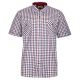 DUŻA KOSZULA SPORTOWA MĘSKA W KRATKĘ 100% BAWEŁNY 5XL 49/50 FS220KR