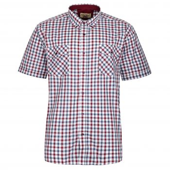 DUŻA KOSZULA SPORTOWA MĘSKA W KRATKĘ 100% BAWEŁNY 5XL 49/50 FS220KR