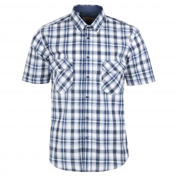 DUŻA KOSZULA SPORTOWA MĘSKA W KRATKĘ 100% BAWEŁNY 4XL 47/48 FS149KR
