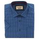 KOSZULA MĘSKA GRANATOWA JAŚNIEJSZA WE WZORY 100% BAWEŁNY XL 42/43 FW81KR